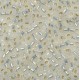 Miyuki rocailles Perlen 11/0 - Gilt lined white opal 11-551